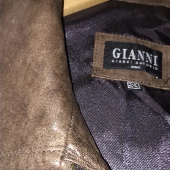 2xl men’s leather jacket by Gianni - Picture 2 of 7